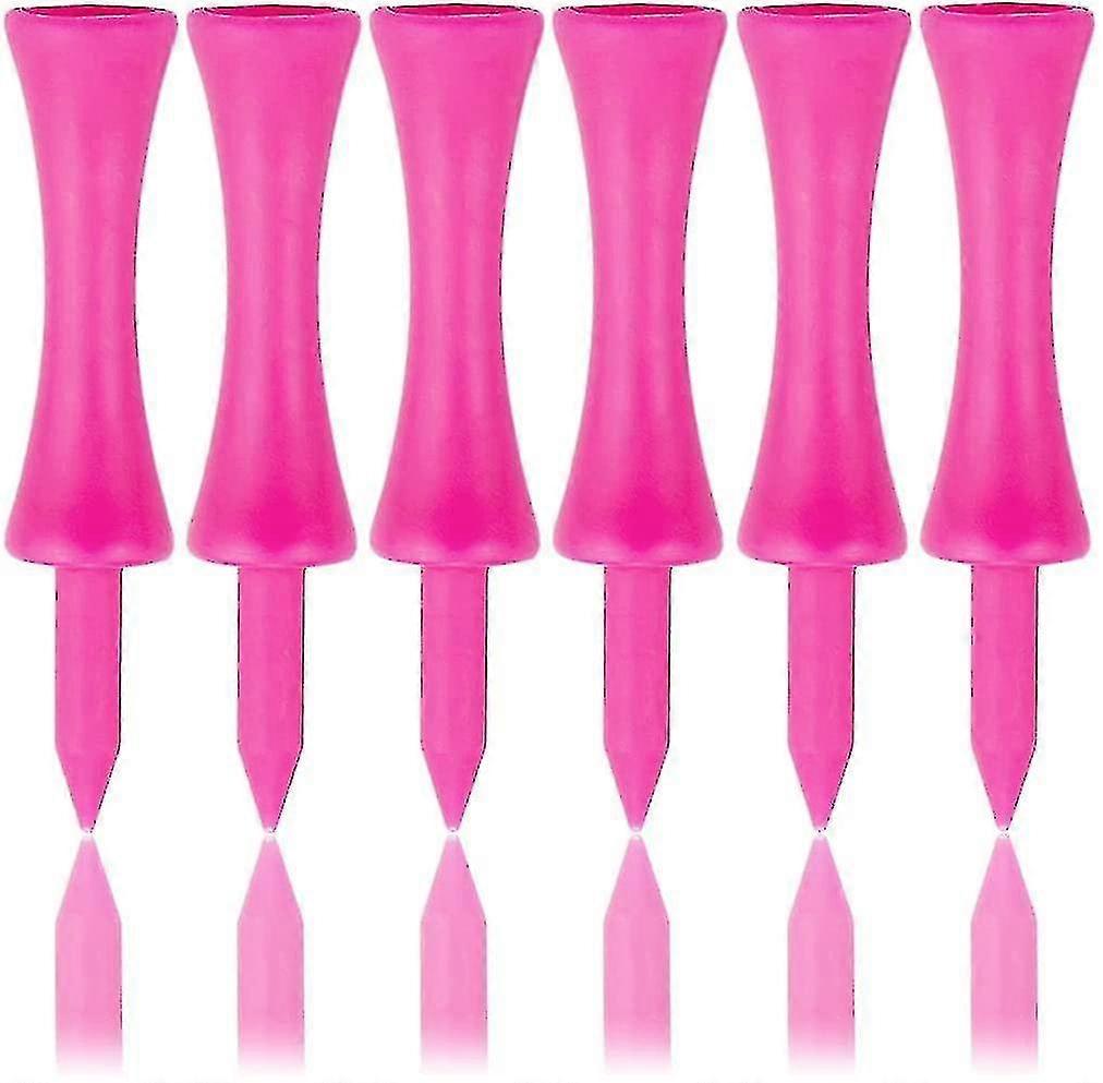 57mm Pink Plastic Golf Tees 100 Pack