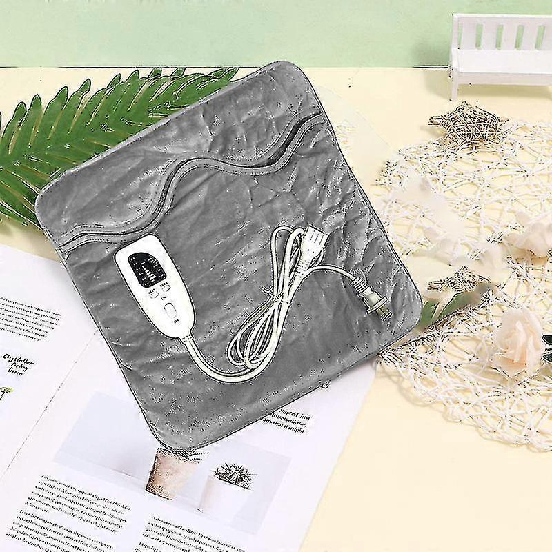 Christmas Plug In Electric Heating Pad 1pc Silver Gray