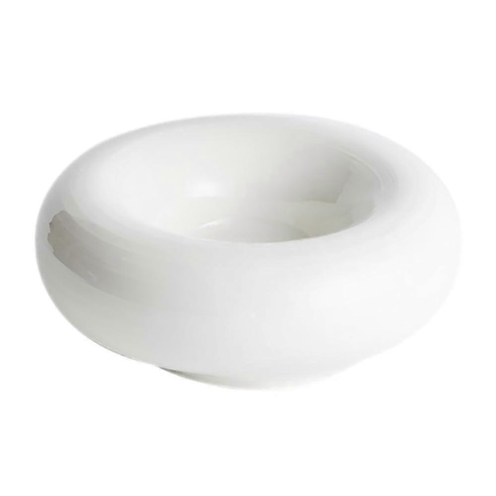 1pcs Round Thick Vegetable Plate White Western Dinner Ceramic Disc A