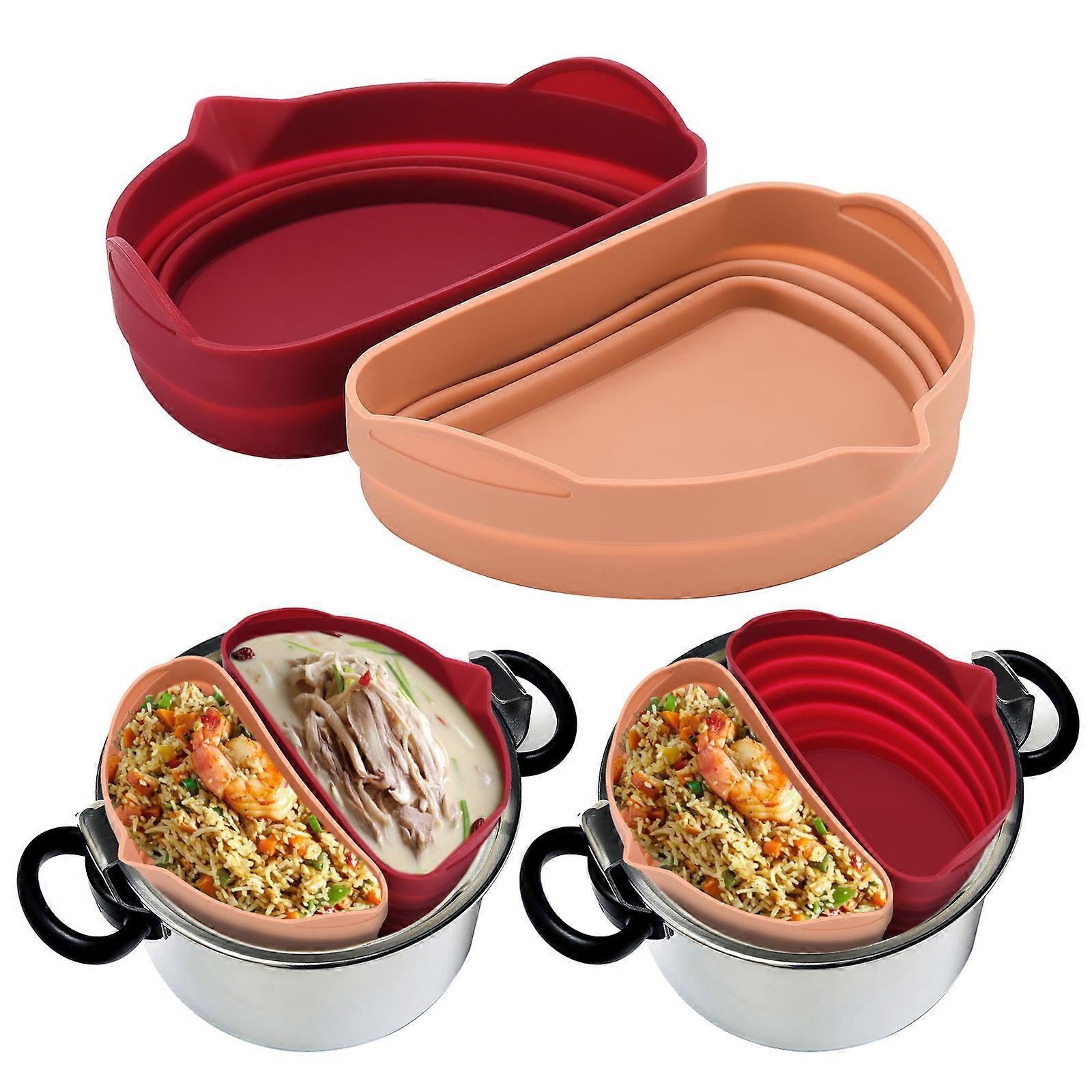 Slow Cooker Liner Reusable Silicone Liner Fits 6-7 Quart Slow Cooker