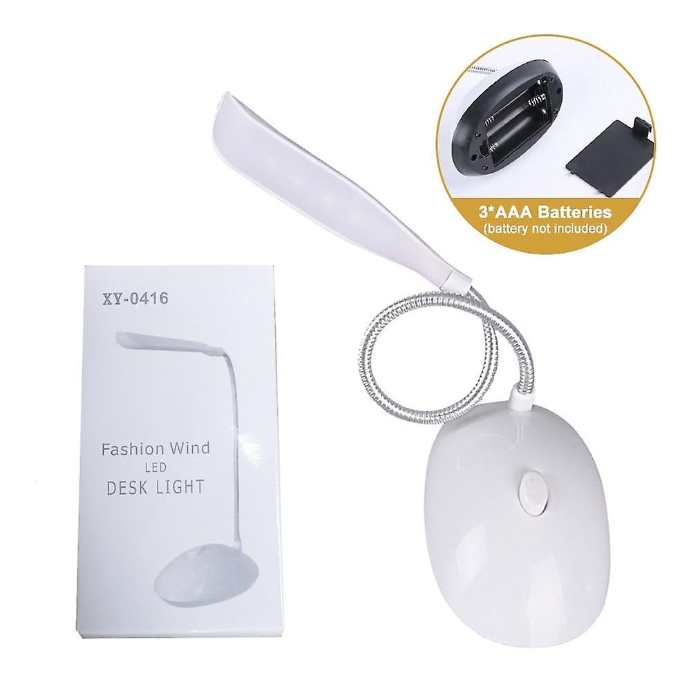 Table Lamp For Study Led Desk Lamp 3xaa Battery Not Include Dimmiable Mini Table Top Lantern Cute Flexo Book Light Office Smart