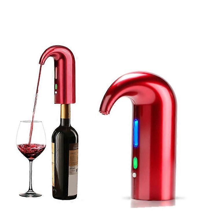 Red Wine USB Rechargeable Quick Decanter, Color:Red