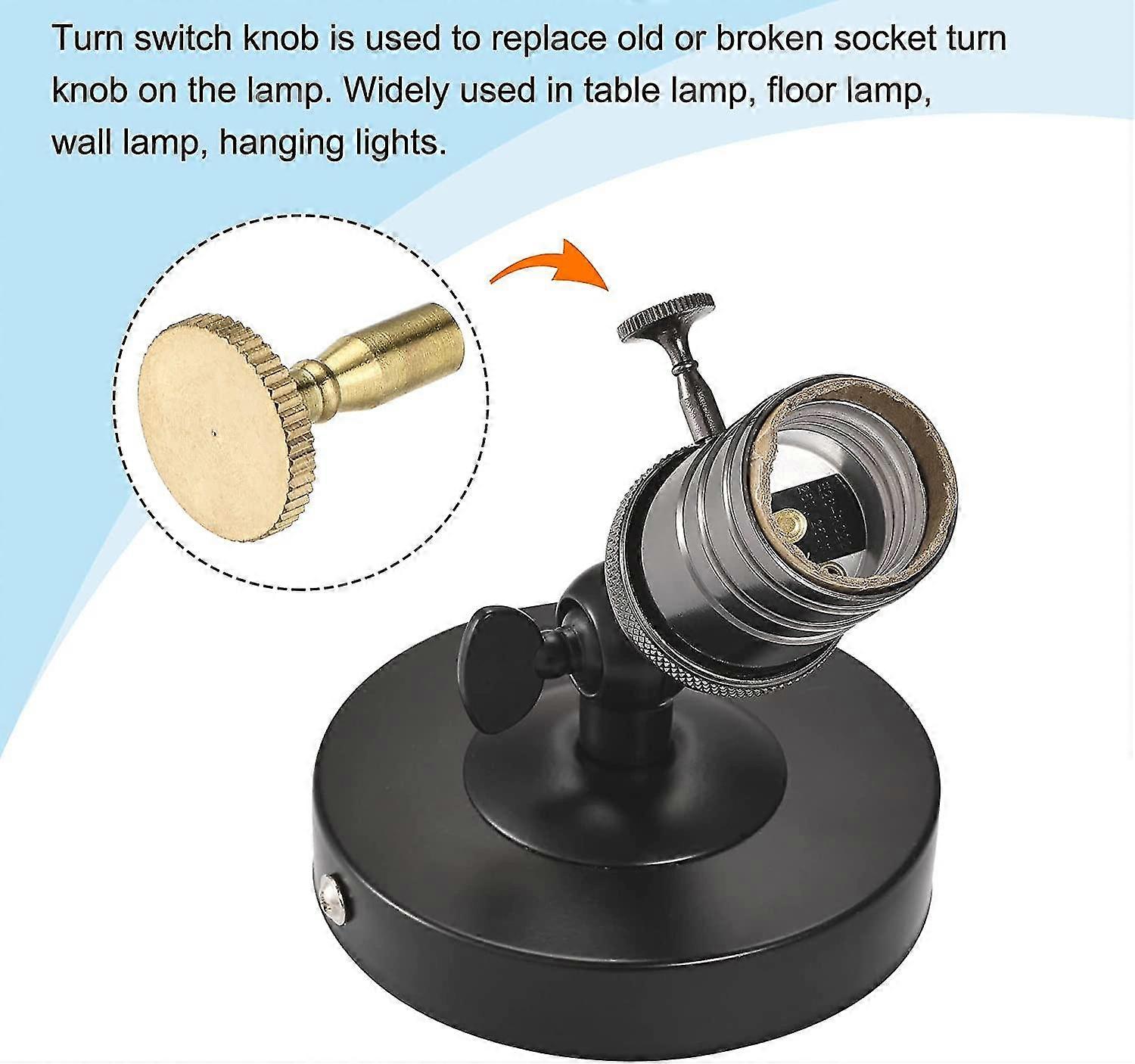 Pack Of 2 Lamp Turn Switch Knob On/off Replacement Twist Knobs ...