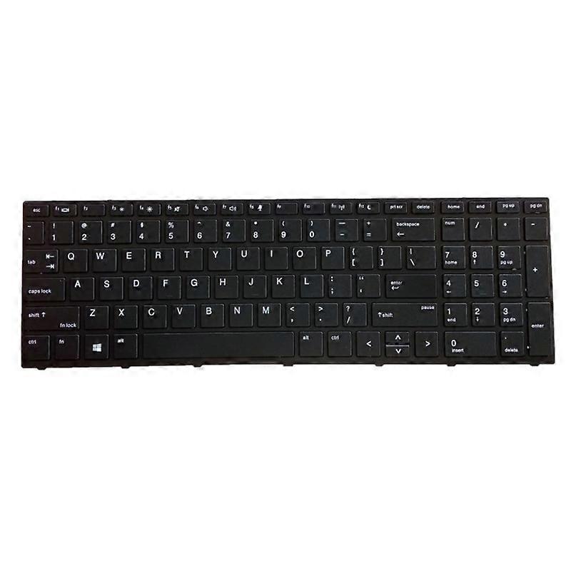 Clavier rétroéclairé version US pour HP Probook 450 G5 455 G5 470 G5 cadre argenté
