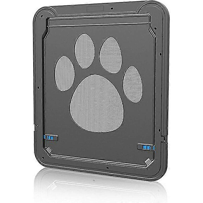 Ruikailucky-Cat Flaps Cat Flap, Dog Cat Flap Cat Door With Lock For Small Animals Cat Mate Lockable Made Of Abs Easy To Install Black