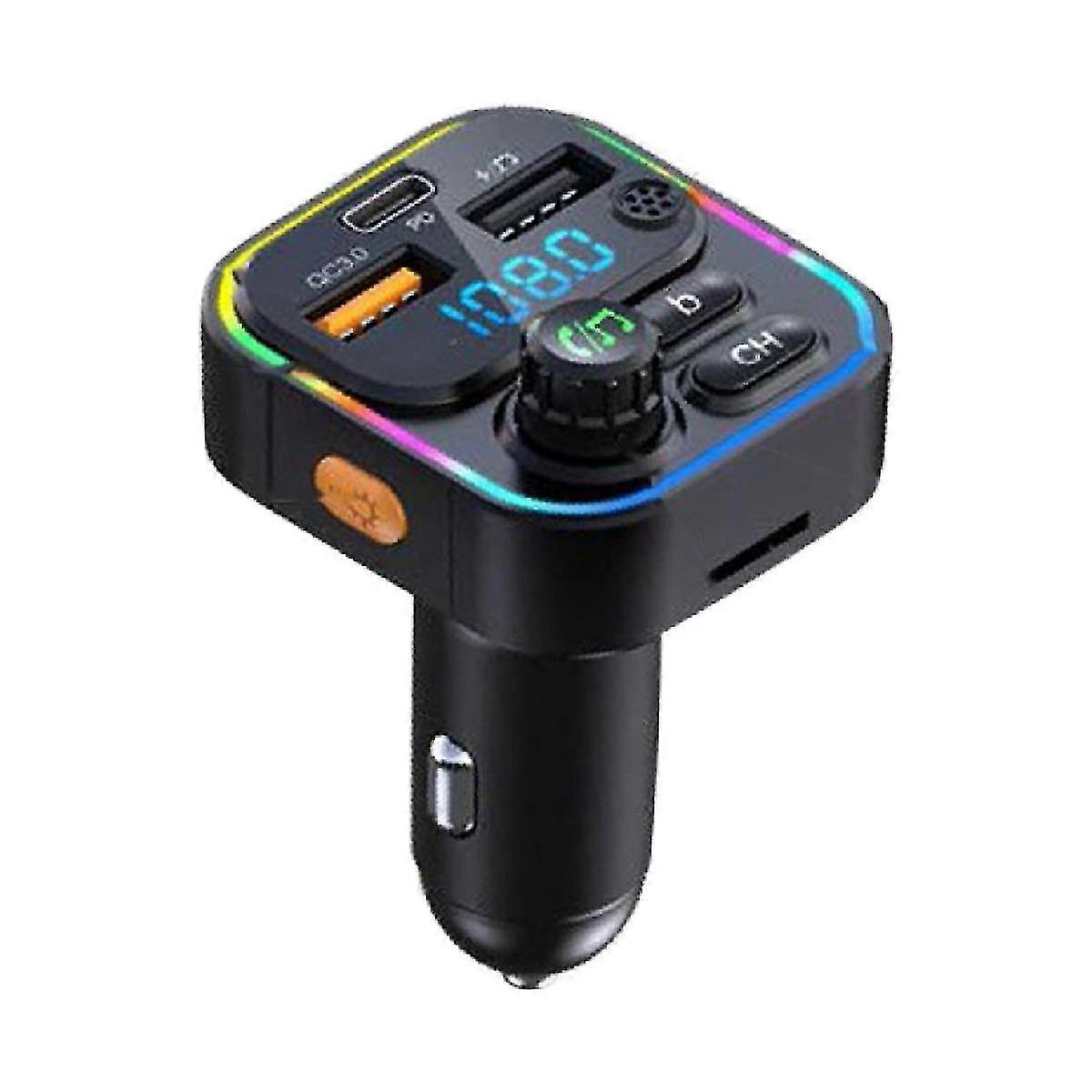 Car Bluetooth 5.0 Mp3 Player Lossless Sound Multi-function With Music U Disk Support Car Fast Charg