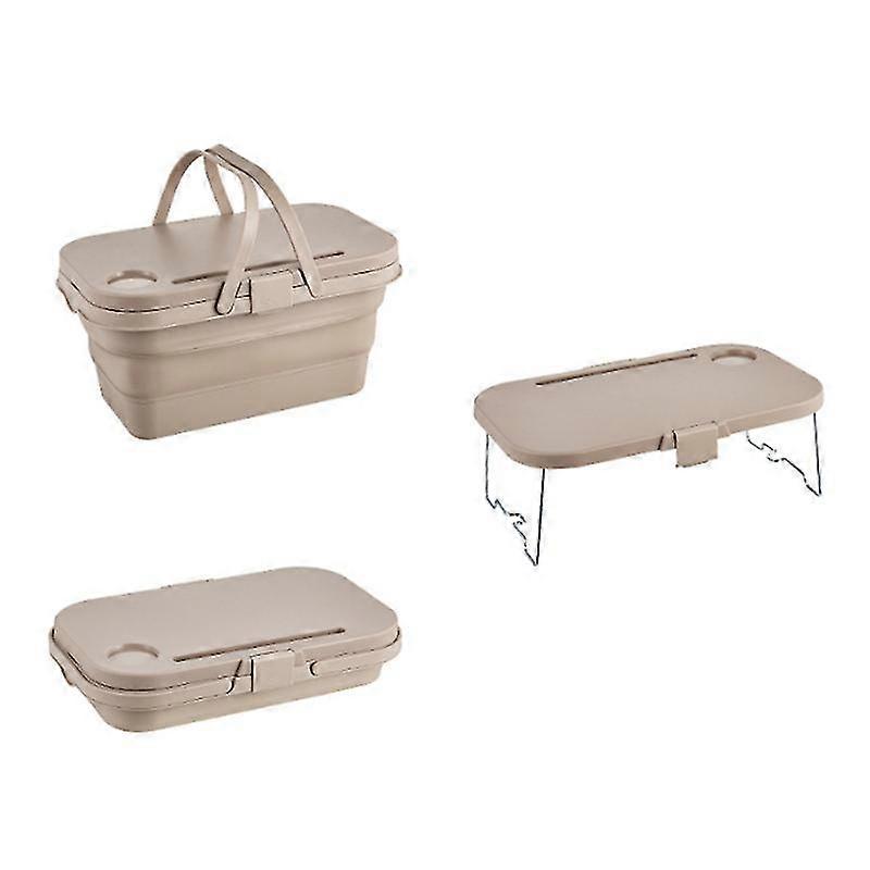 Picnic Basket,multi-function Lid,food Tray Table For Picnic _au