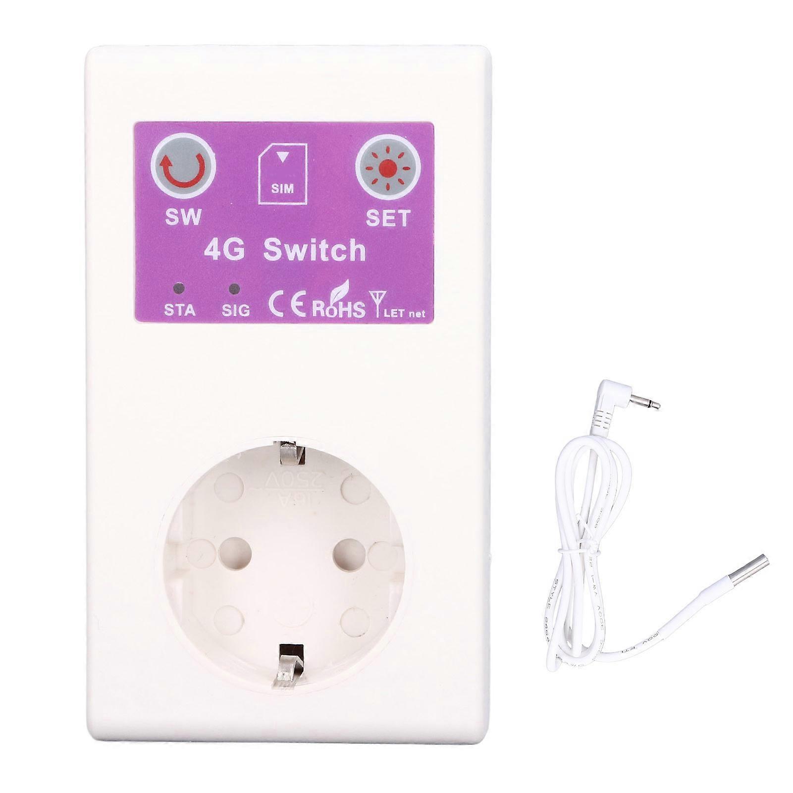 Fernbedienung Smart Socket Intelligente 4G-Steckdose mit Temperatursensor 100