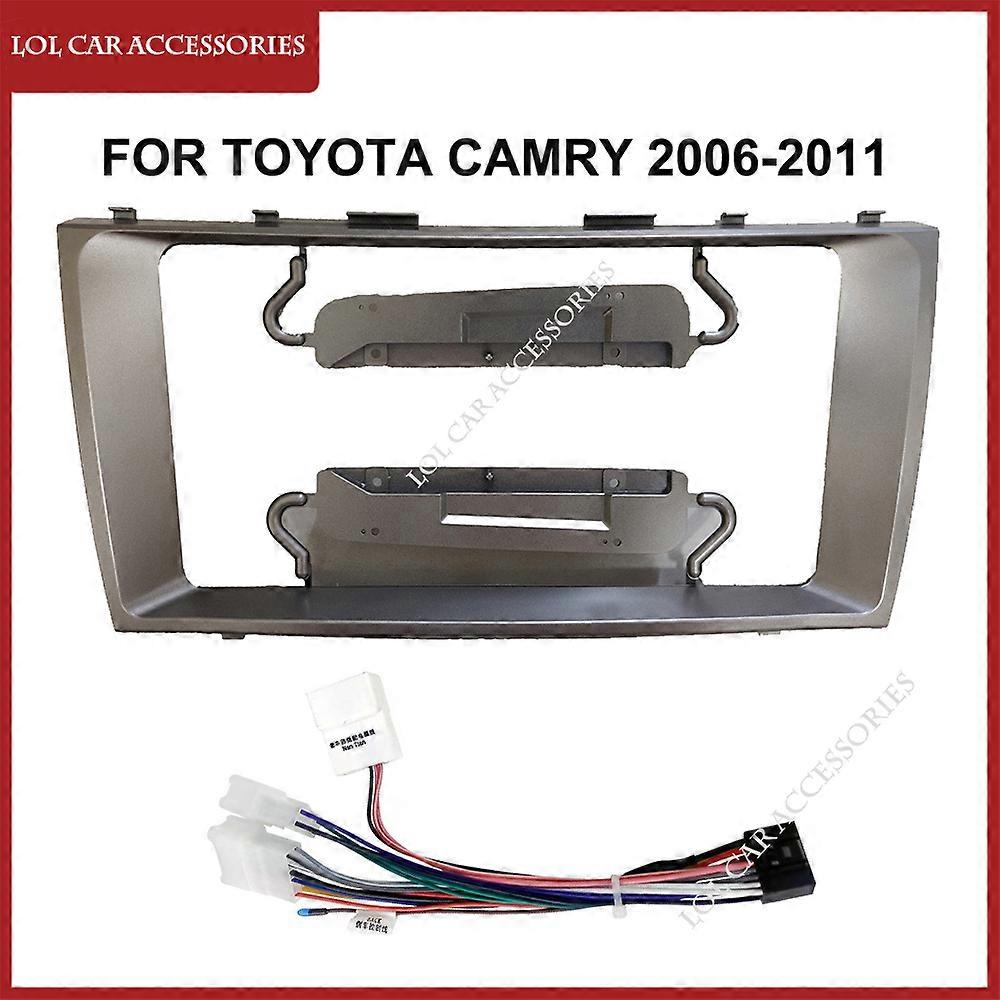 9 Inch For Toyota Camry 2006-2011 Car Radio Android Stereo MP5 GPS Player 2 Din Head Unit Fascia Panel Casing Frame Dash Cover