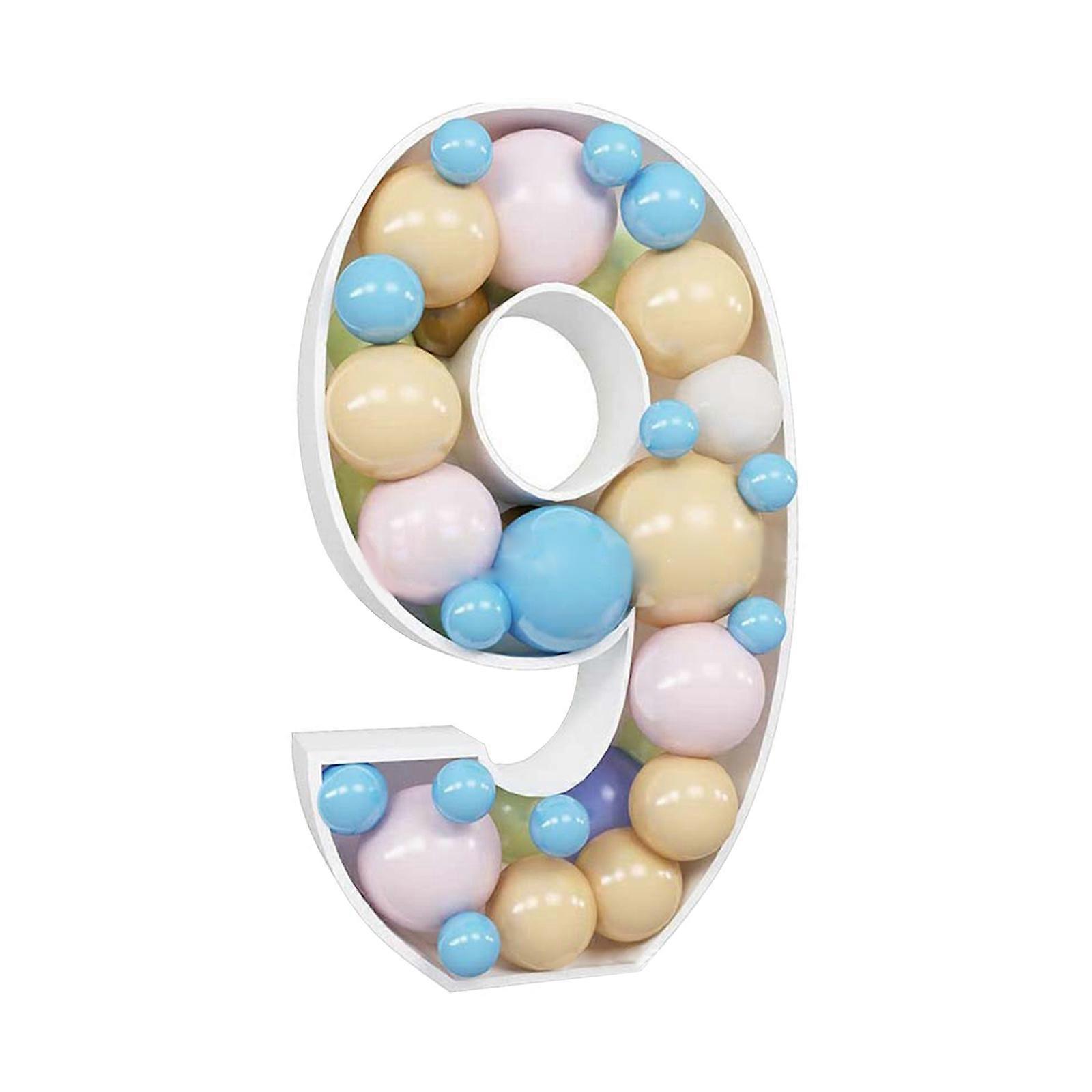 Balloon Frame Big Marquee Light Alphanumeric Birthday Party and Party