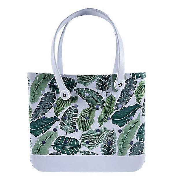 초대형 비치 백 여름 EVA 바구니 여성 실리콘 비치 토트 구멍 통기성 파우치 쇼핑 보관 바구니