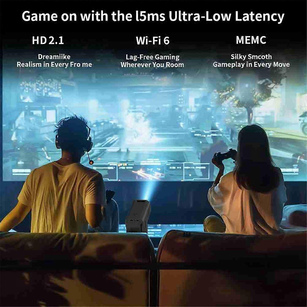 1080P Projektor HP330 Home Tragbare Mini-Projektion Android HD Praktischer Multifunktionsprojektor EU-Stecker