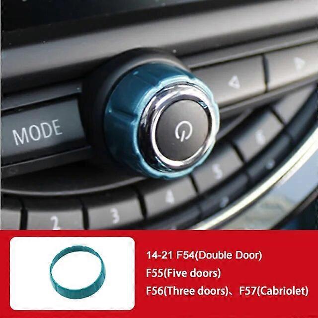 Car Interior Auto Radio Adjusting Knob Decorative Shell For MINI COOPER F54 F55 F56 Car Stickers Accessories Interior Modification StylingVehicle Deco