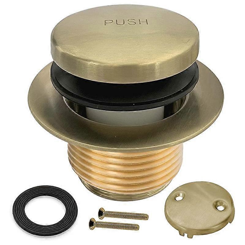 Bathtub Drain Toe Bath Tub Drain Kit with Two-Hole Overflow Faceplate, Bath Tub Drain Set Replacement Assembly