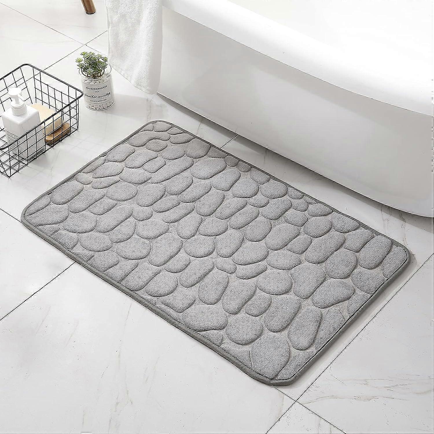 Memory Foam Bath Mat Non Slip Bath Mat Premium Water Absorbent Bath Mat Comfortable Machine Washable40*60cm