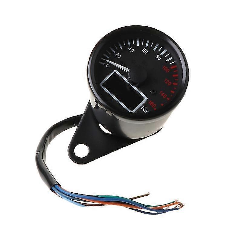 12v Motorcycle Speedometer Led Digital Tachometer Liquaid Crystal Instrument Gauge Odometer With Fuel Meter Indicator