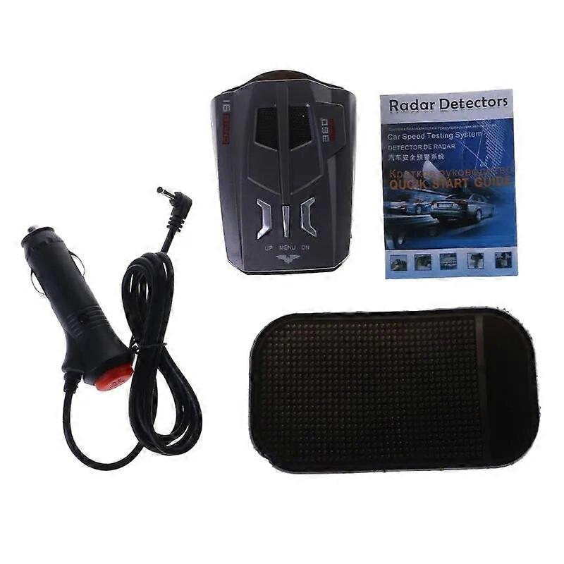 V9 Car Trucker Speed 360 Degrees Vehicle Detector Voice Alert Warning 16 Band Auto LED Display English Russian version