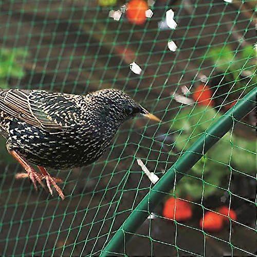 4 x 15m Green Garden Netting, Anti-Bird Netting for Protecting Fruit Trees, Vegetables, Flowers, Crops, Peas and Beans, 15 x 15mm Fine Mesh