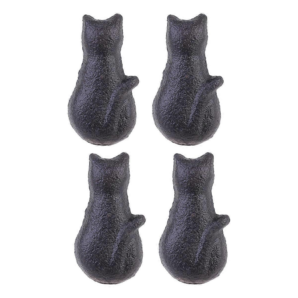 4pcs Door Handles Kitchen Cabinet Knobs Cupboard Wardrobe Pull Knobs Metal Handle for Home Kitchen (Fourth Pattern)