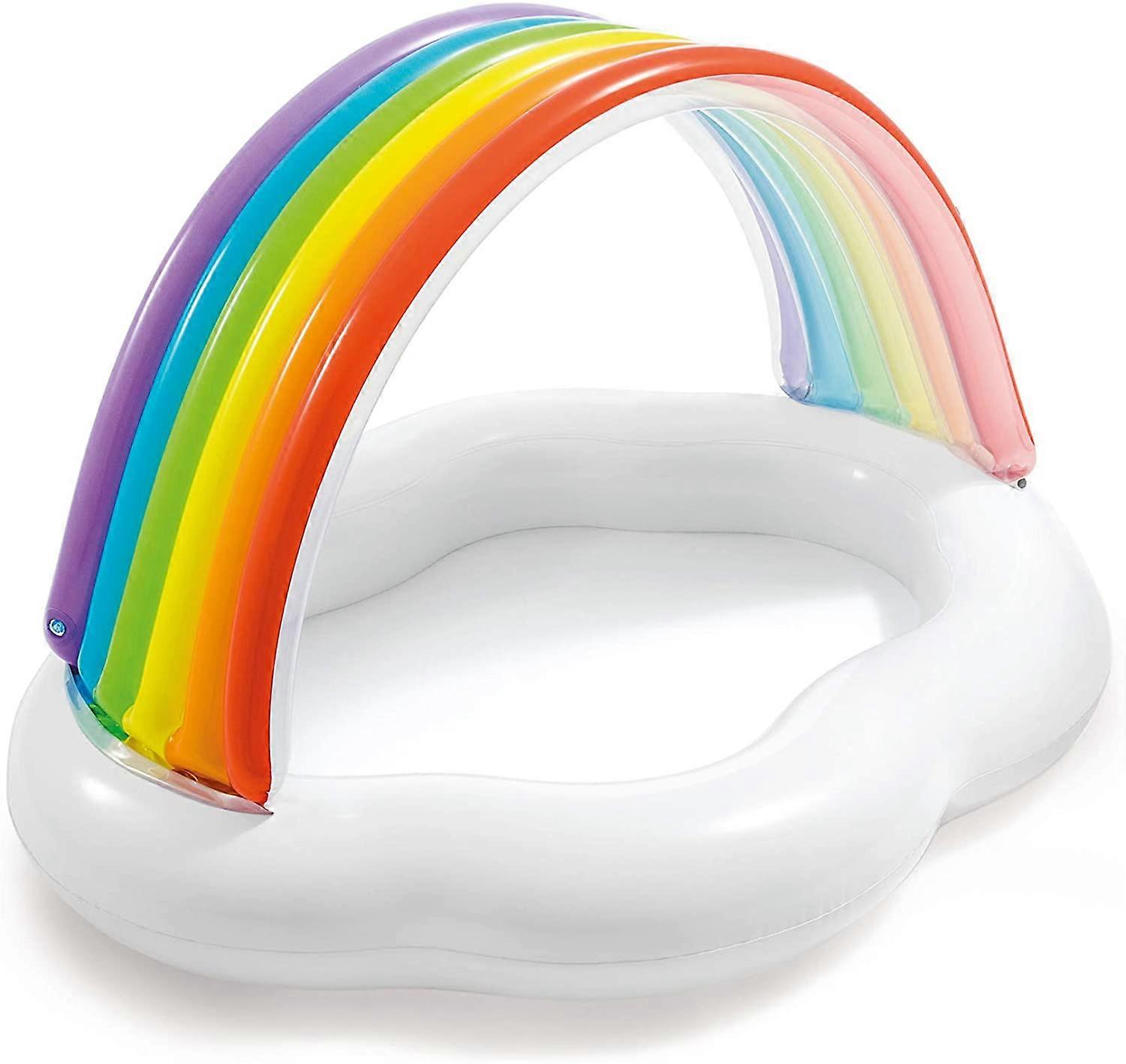 Rainbow Cloud Inflatable Baby Pool, for Ages 1-3