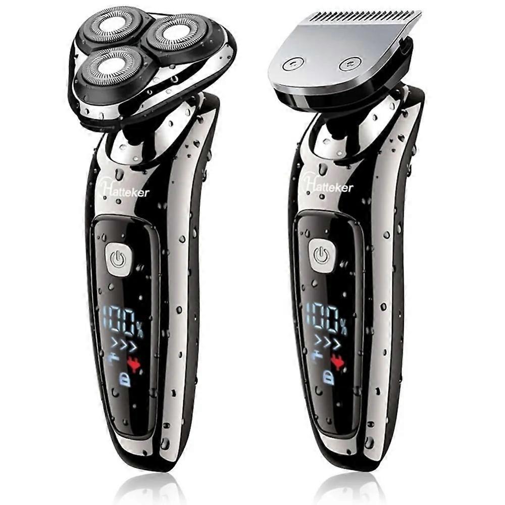 3in1 Grooming Kit Wet Dry Electric Shaver For Men Beard Trimmer Rechargeable Electric Razor Facial Pro Shaving Machine Washable