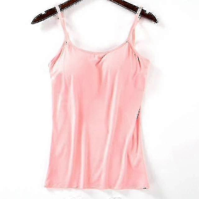 صدرية نسائية مبطنة ناعمة كاجوال بدون أكمام صدرية نسائية كامي رفيعة مع حمالة صدر مدمجة