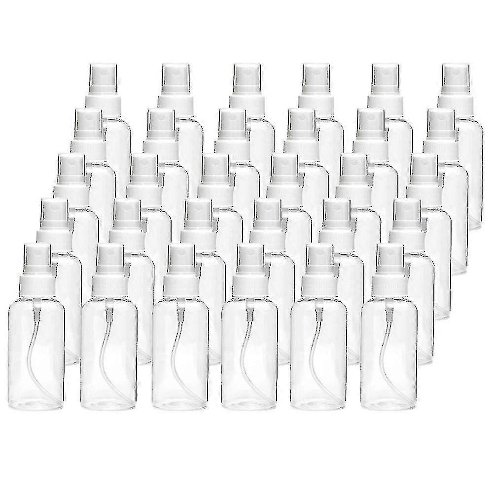30 Pack 30ml(1oz) Fine Mist Mini Clear Spray Bottles With Pump Spray Cap Refillable-reusable K