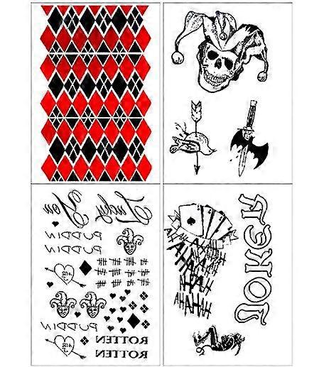 3 Sheets Tattoo Sticker Set Halloween Practical Temporary Tattoos