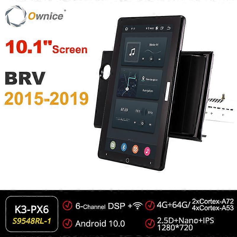 Tesla 13,3 polegadas Auto Rotatable PX6 Android 10.0 Carro Multimídia Navegação GPS Bluetooth Wifi RDS Rádio Para Honda BRV 2015 - 2019