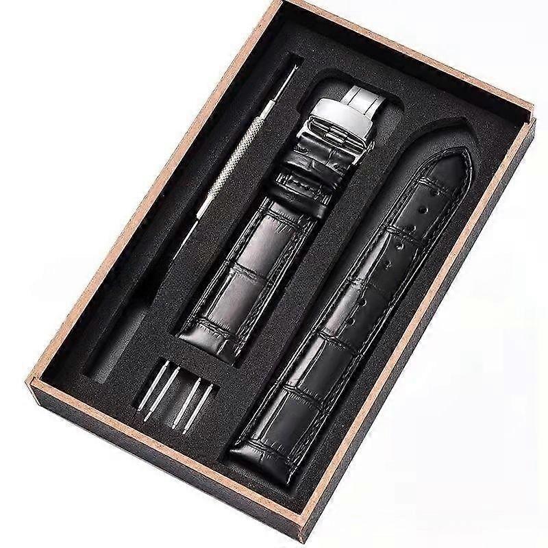 Genuine Leather Strap For Men and Women's Universal head layer cowhide Watchband with Accessories Waterproof and Soft watch chain 18MM 20MM 22MM 24MM