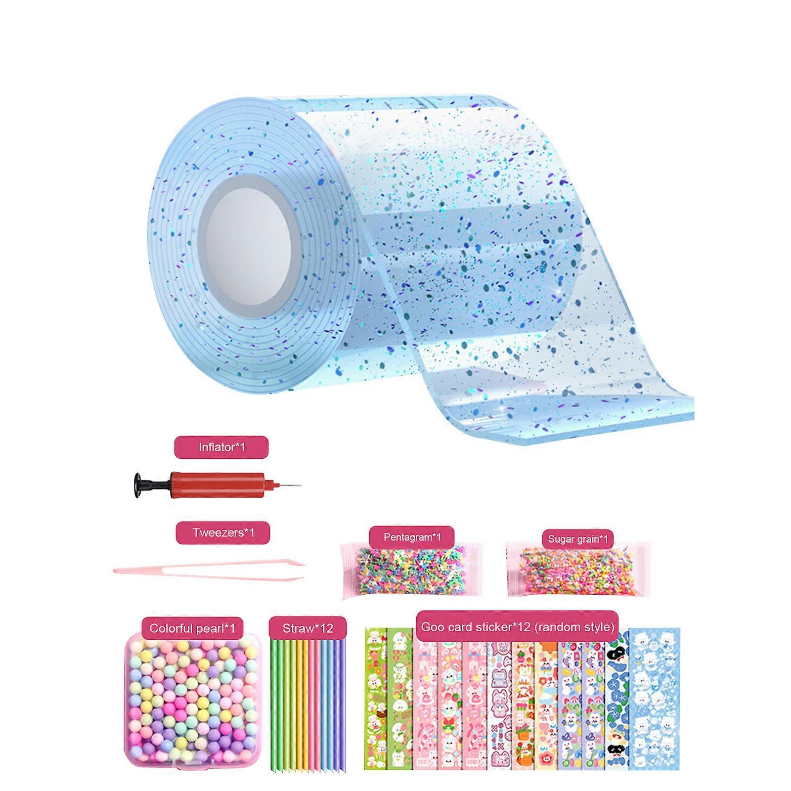 New Upgraded Nano Tape Bubble Kit for Kids with Step-by-Step Video Tutorials, Nano Double Sided Adhesive Gel Grip Traceless Tape Nano Magical Tape Bu