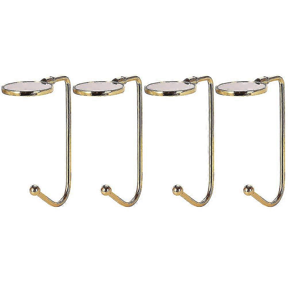 4 Pcs Fireplace Wall-mounted Socks Hanger Xmas Stocking Holders Bag Hanging Hook