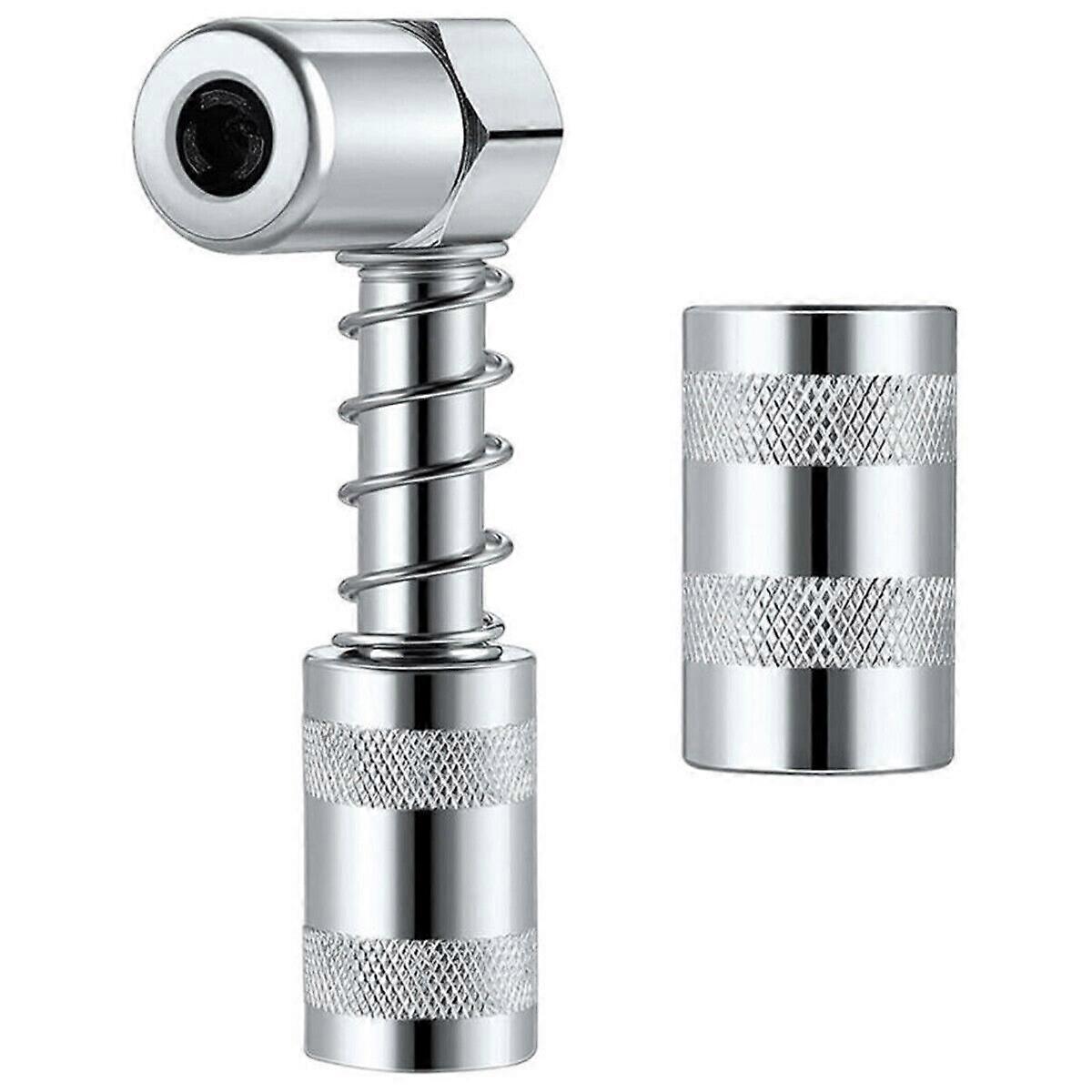 90 Degree Grease Coupler with Sleeve Tight Spaces Snaps onto Grease Adapter Tool