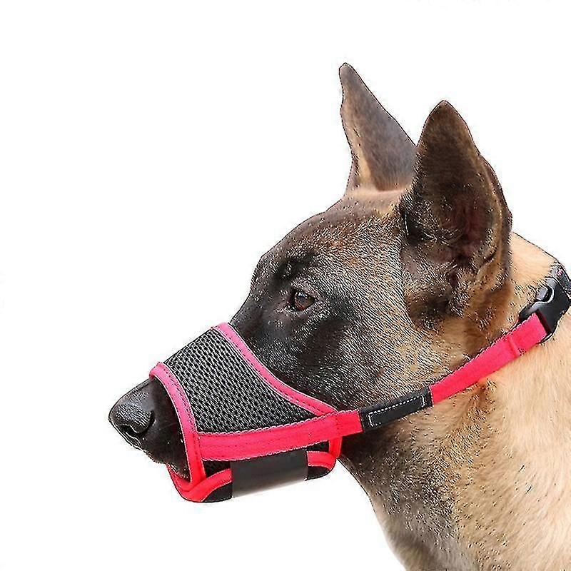 Dog Muzzle, Soft Nylon Anti-dropping Muzzle, Air Mesh Breathable Drinkable Dog Muzzle With Adjustable Loop