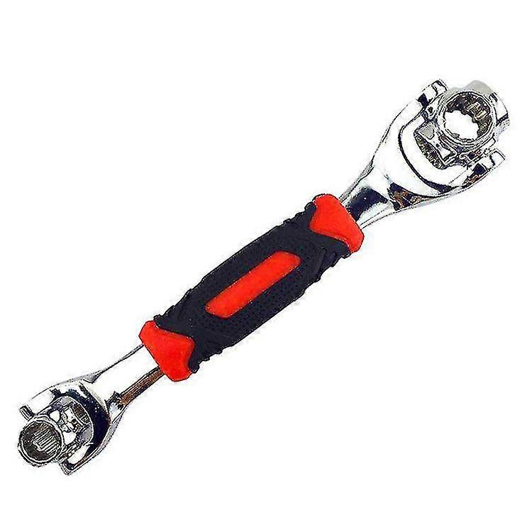 Botao 48-in-1 Multifunctional Wrench Adjustable Repair Tool Socket Spanner Universal1pcs-red