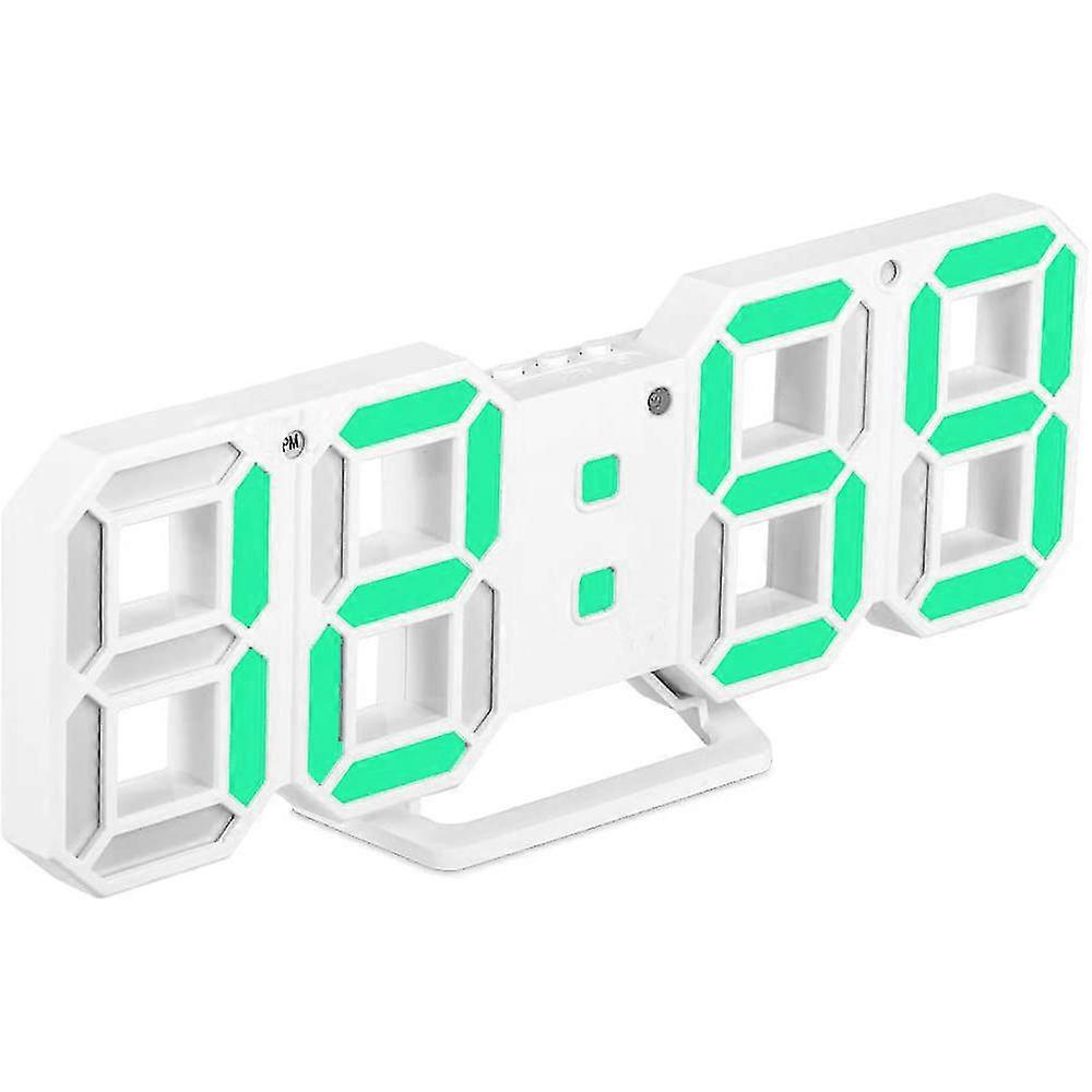 3d Digital Alarm Clock,wall Led Number Time Clock With 3 Auto Adjust Brightness Levels,led Electronic Clock With Snooze Function,modern Night Light Cl