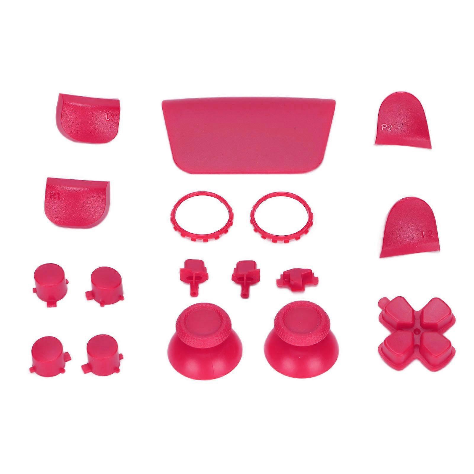 Replacement Buttons L2 R2 Full Buttons Set Replacement Button Repair Kit for PS5 ControllerPink