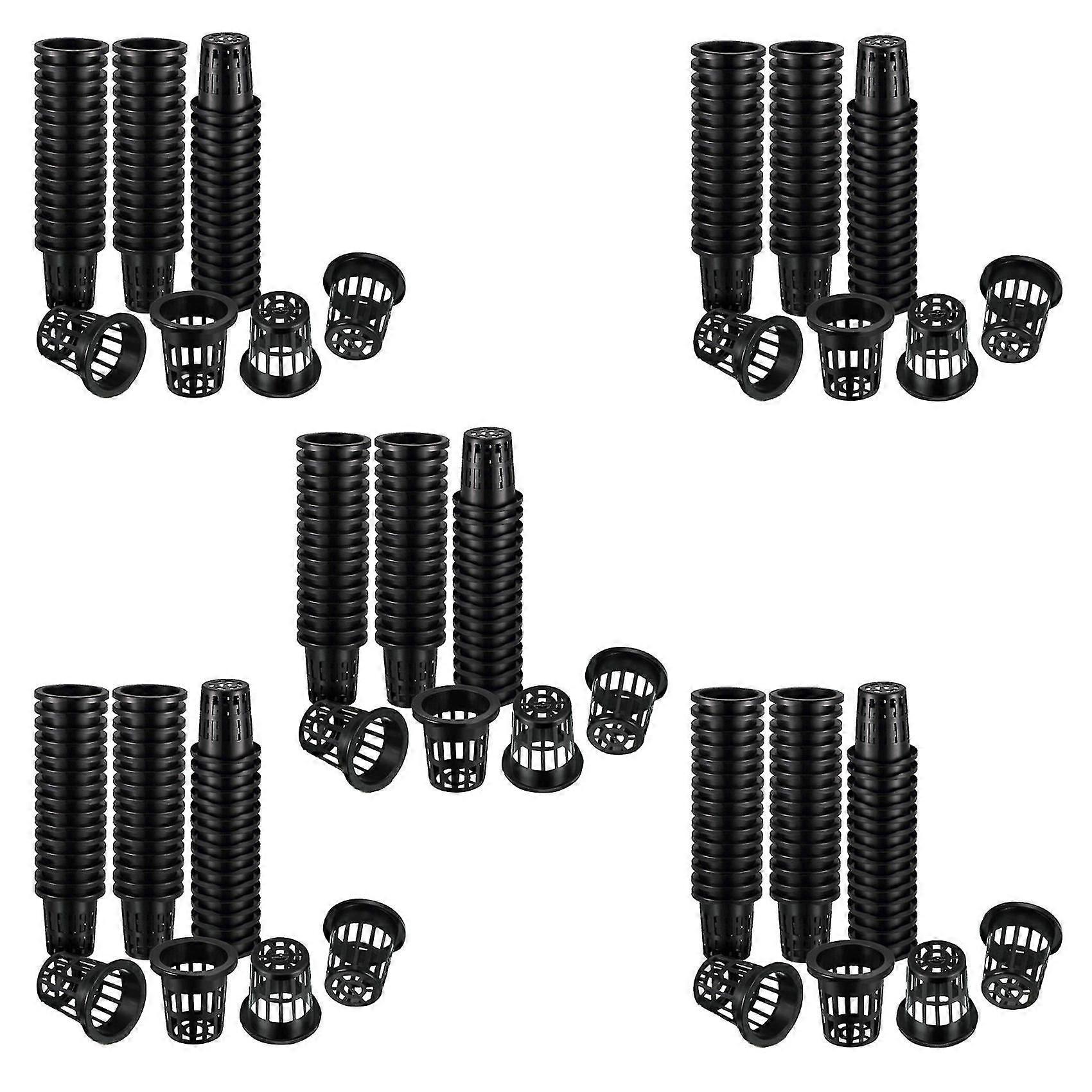 500パック1.77インチネットカップスロットメッシュワイドリップフィルター植物ネットポットバケツバスケット水耕ボリス用