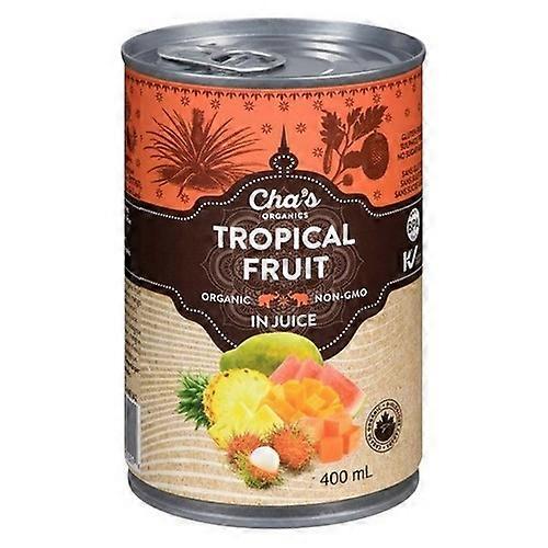 Chas Organics Organic Tropical Fruit In Juice, 400 Ml (Case Of 12)