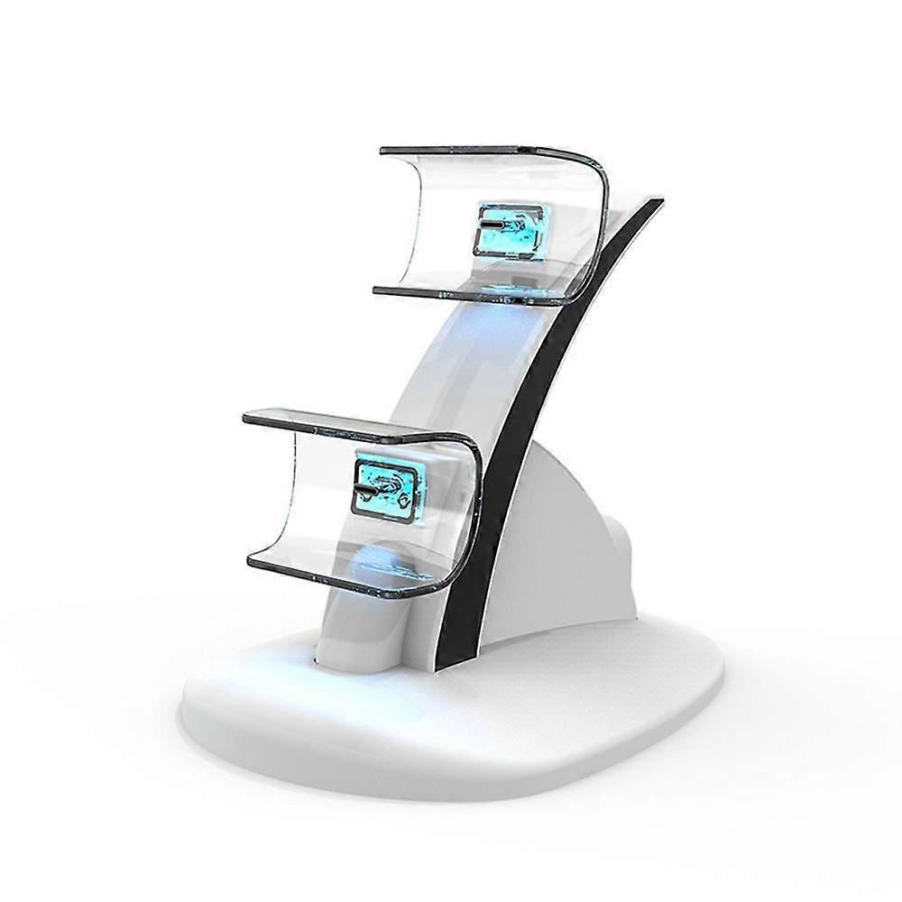 Dual Controller Charger Station with LED Indicator Fast Charging Dock Stand Short Circuit Prevention Charger for PS 5