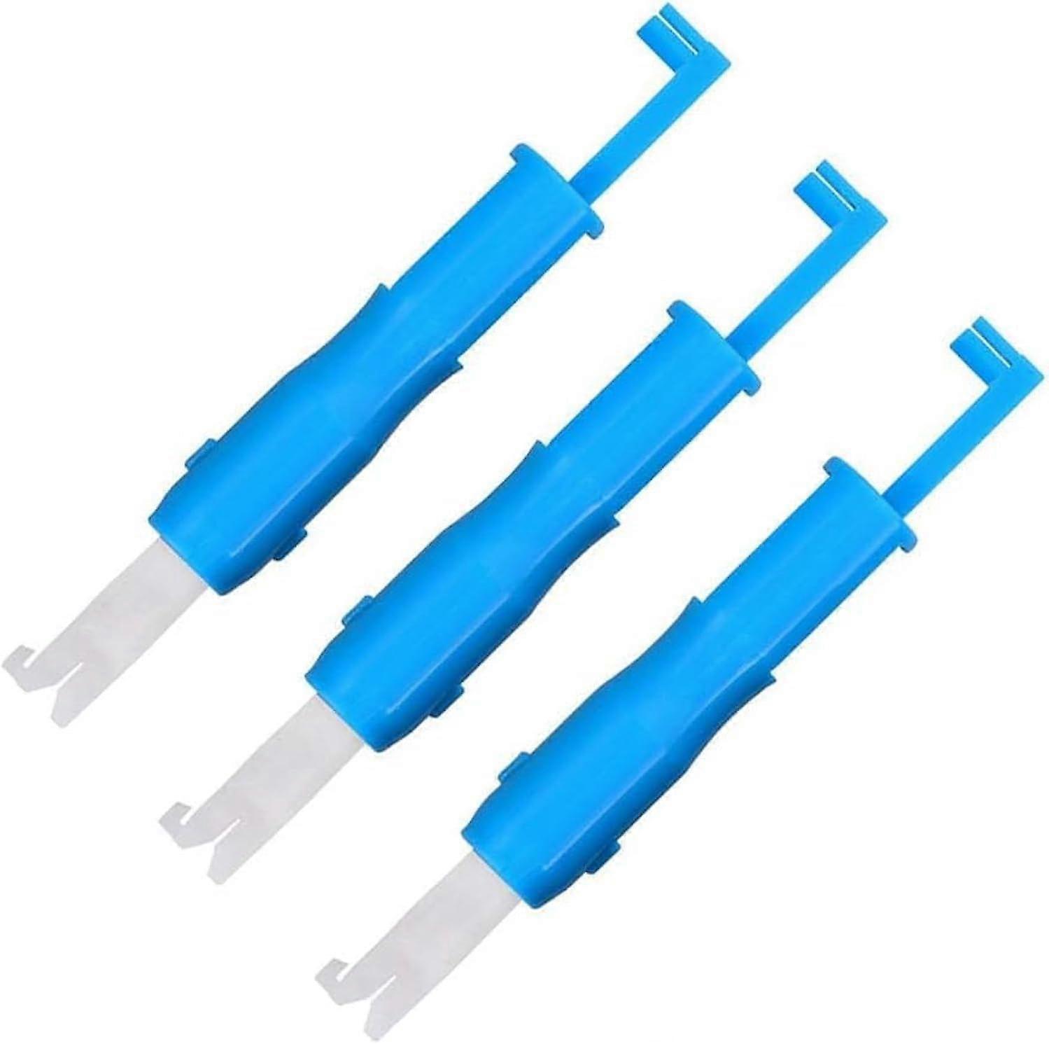 Automatic Needle Threader Tool Set of 3 for Elderly, Easy Hand Sewing Accessories for Fine and Thick Threads
