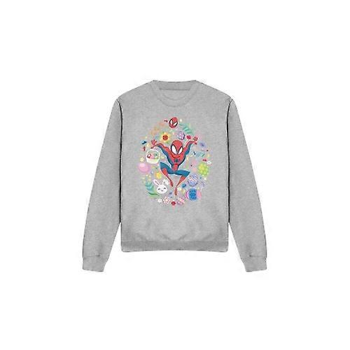 Spider-Man Unisex Adult Circle Sweatshirt