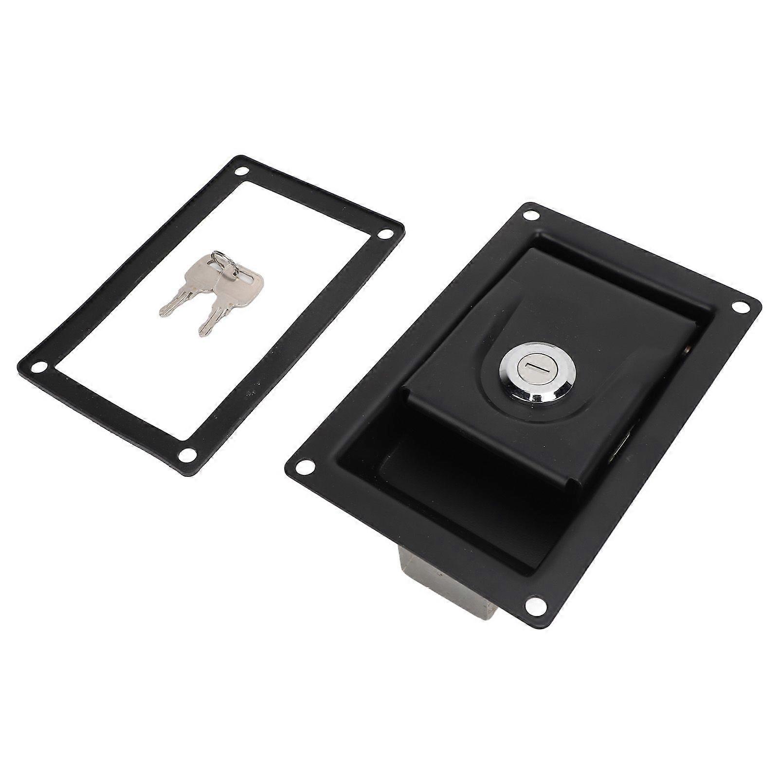 Truck Toolbox Latch CRS 170 X 110mm Flush Mount RV Cabinet Door Paddle Handle Lock with Keys Gasket for Caravan Vehicle MK3408
