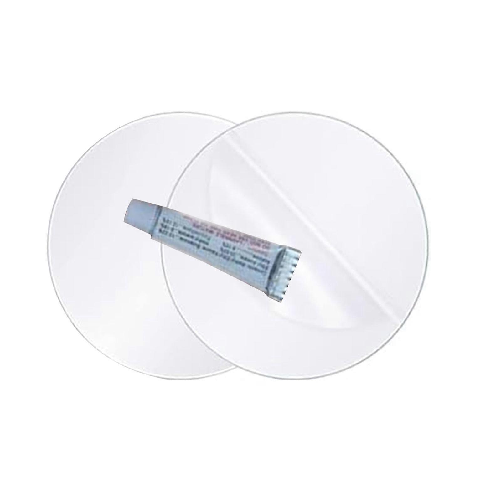 2pcs Pool Repair Patches Swimming Pool Patches Glues Set Self Adhesive Inflatable Boats Repair Patches PVC Patches Stickers Transparent color