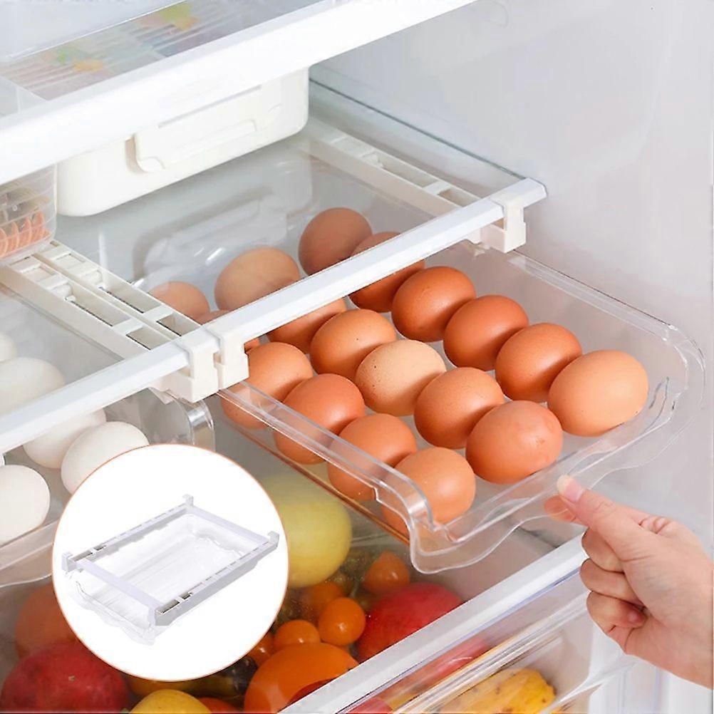 Egg Storage Rack Drawer Egg Storage Safety Durable Kitchen Egg Storage Container Fridge Egg Drawer Organizer