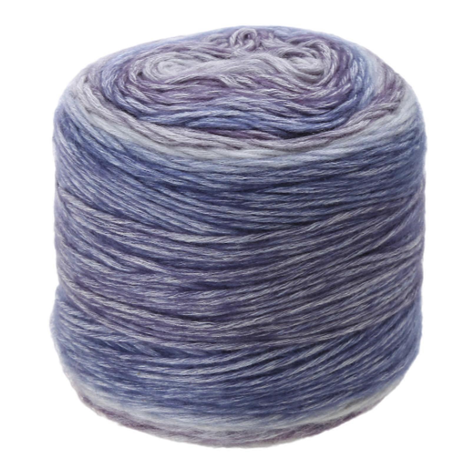 Segment Dyed Knitting Wool Yarn Multiple Colors Skin-Friendly Hand Knitting Wool Yarn Cake Line Wool Crocheting Material Multicolor
