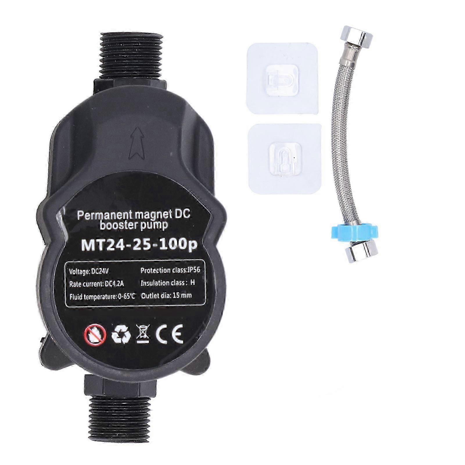 Booster Pump Automatic Water Pressure Shower Boosting Recirculating Wall Mount 24VDC 100240V UK Plug