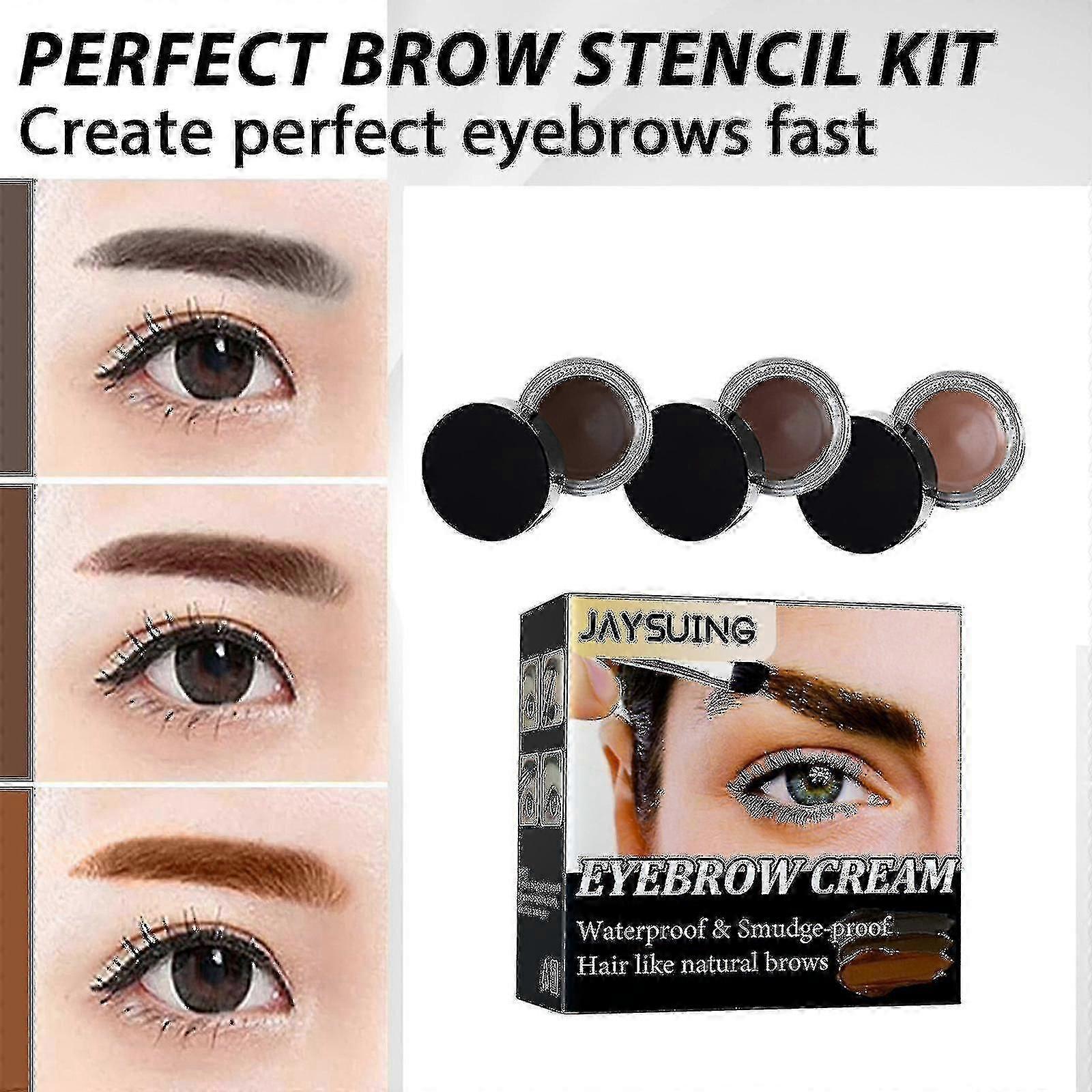 Jaysuing Eyebrow Cream Is Waterproof, Quick-drying, Non-discoloring, Non-haloing, And Smooth To Create Three-dimensional Natural Wild Ey