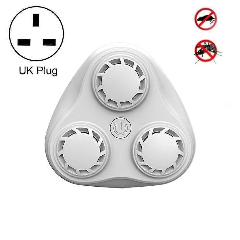 BG310 3-Horn Ultrasonic Automatic Frequency Conversion Mouse Repeller/Insect Repellent/Mosquito Repellent, Product specifications: UK Plug 220V