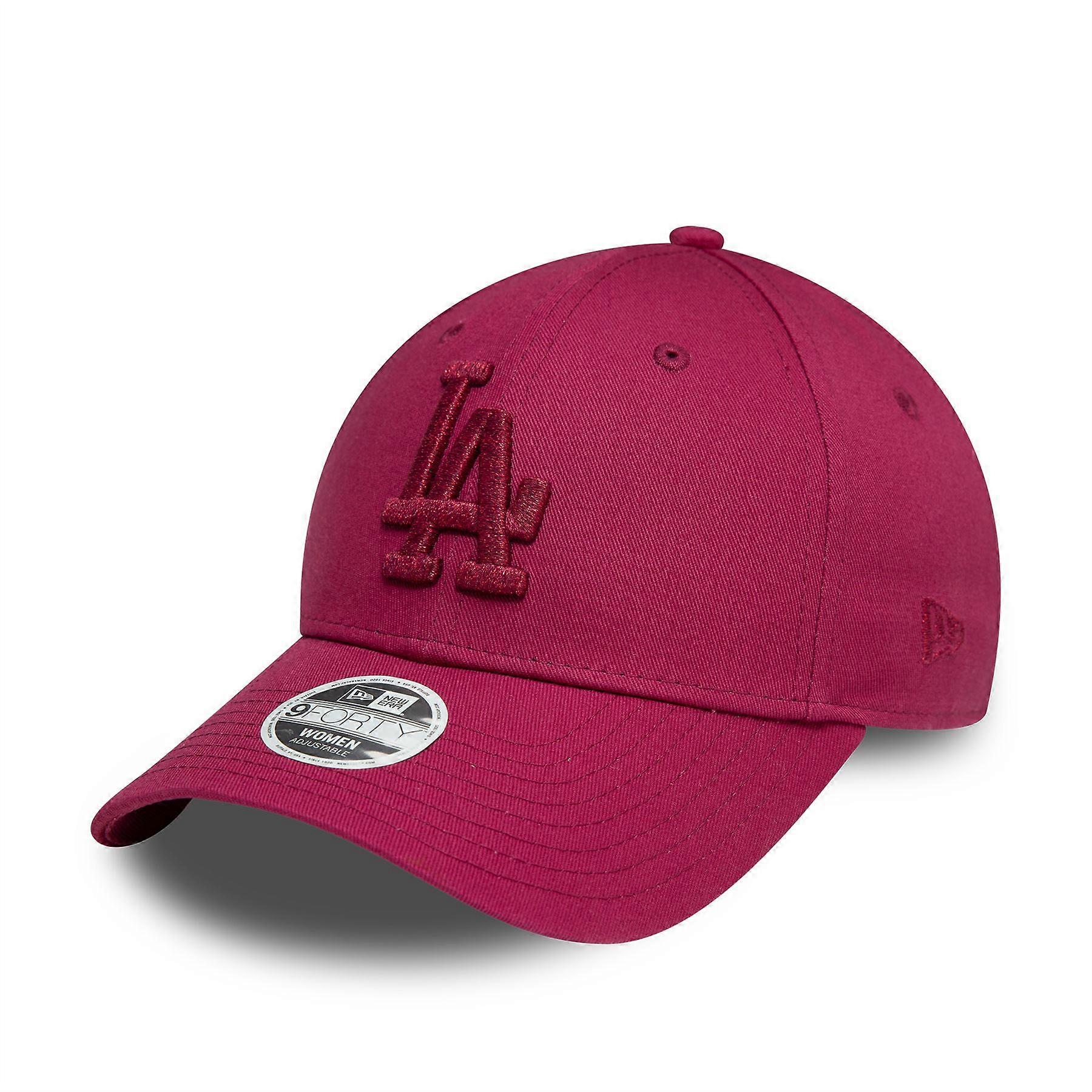 LA Dodgers Womens Metallic Dark Red 9FORTY Adjustable Cap